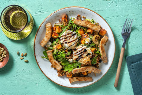 Mandel-Ziegenkäse mit extra Bio-Schweinestreifen