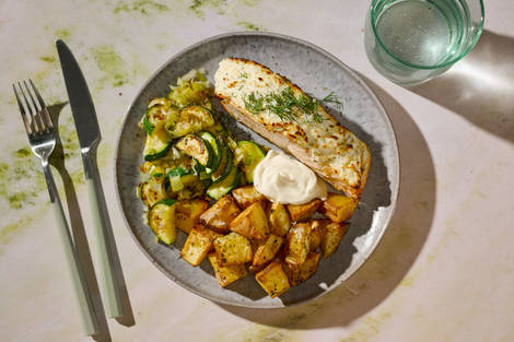 Creamy Dill Baked Salmon