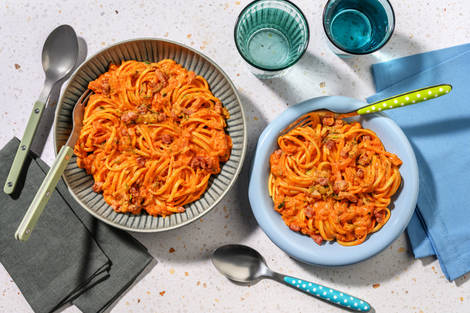 Kids' Bacon and Courgette Pasta