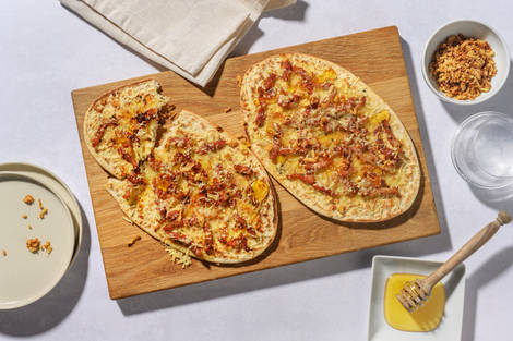 Cheesy Bacon Loaded Naans