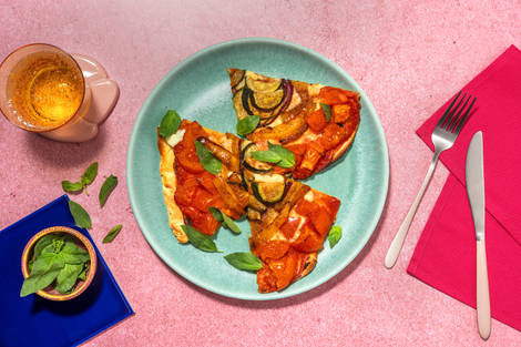 Tarte arc-en-ciel & mozzarella