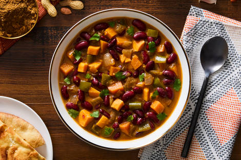 Hearty West African Sweet Potato-Peanut Soup