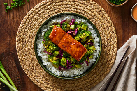 Japanese Double Salmon Donburi Bowls