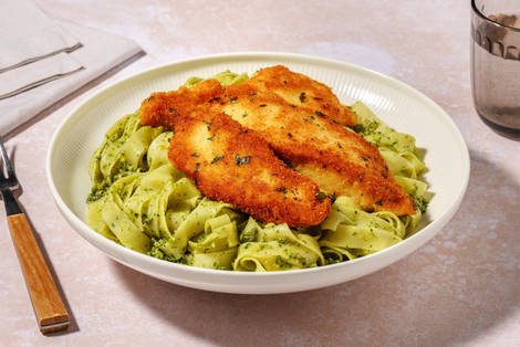 Bio-Hähnchenfilets in Kräuterpanade