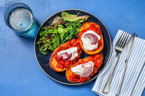 Boston Bean Loaded Sweet Potato Jacky-P