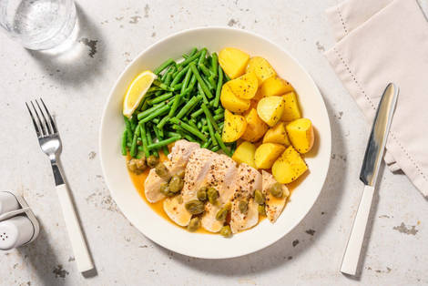 Hähnchen Piccata in Kapern-Zitronen-Soße