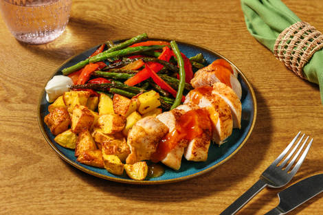 Caribbean Jerk Inspired Chicken Traybake