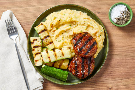 Grilled BBQ Meatloaf Patties