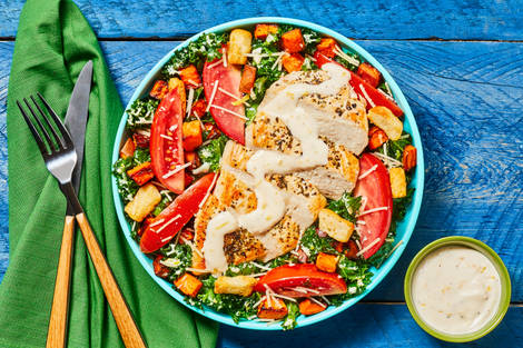 All Kale Chicken Caesar