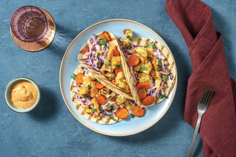 Easy American Cauliflower & Chipotle Tacos