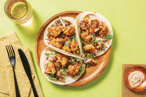 Quick Caribbean-Spiced Chicken Tacos