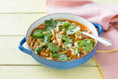 Asian Mushroom Broth with Udon Noodles