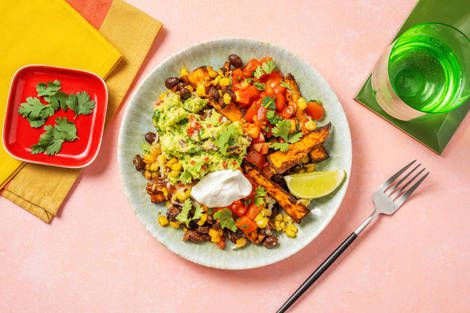 Vegetarische kapsalon met Mexicaanse twist