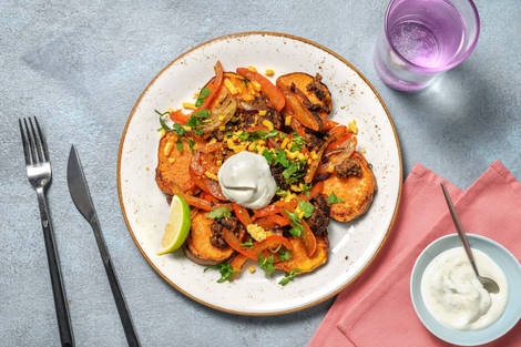 Carb Smart Beef Fajita Plates