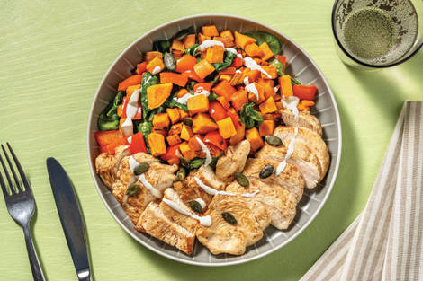 Aussie-Spiced Chicken & Roast Veggie Toss