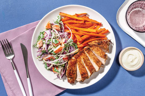 Aussie-Spiced Pork & Creamy Slaw