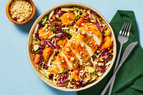 Sweet Chili Chicken Thighs and Clementine Salad