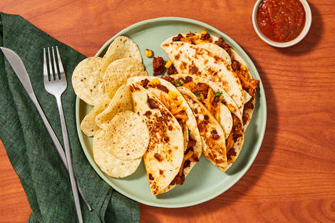 Quesadillas croustillantes rapides au chorizo