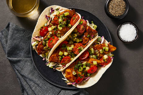 Mango-Glazed Caribbean Organic Chicken Breasts Tacos