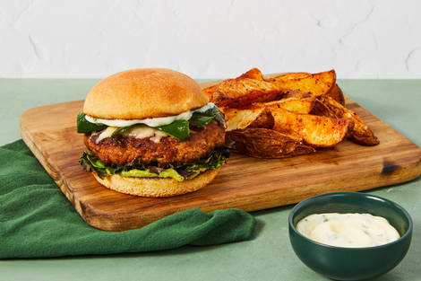 Chile Rellenos-Inspired Pork Burgers