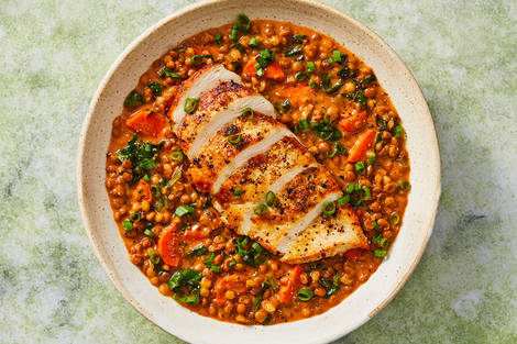 Poulet super rapide au miel et à la harissa