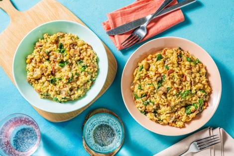 Bacon and Mushroom Risotto