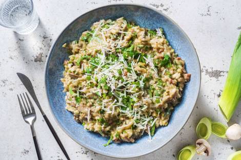 Bacon and Mushroom Risotto