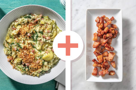 Double Bacon & Zucchini Risotto