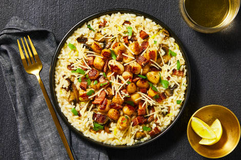 Bacon & Scallop Mushroom Risotto