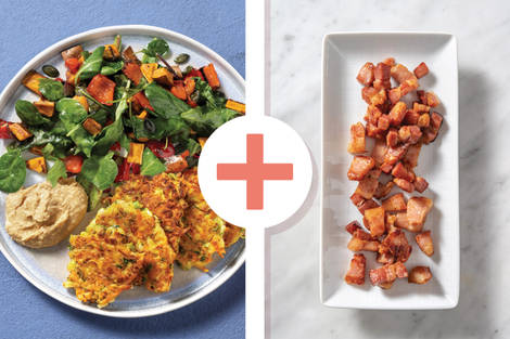 Bacon, Zucchini & Cheddar Fritters