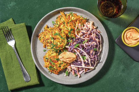 Bacon, Zucchini & Cheddar Fritters