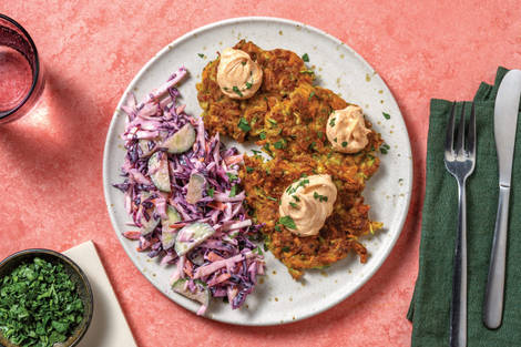 Bacon, Zucchini & Cheddar Fritters