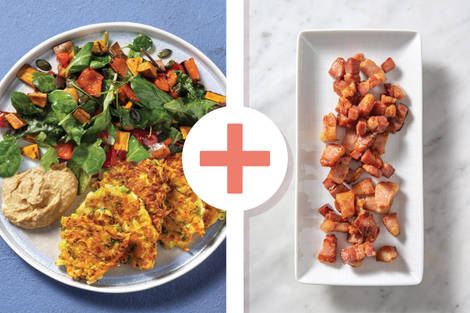 Bacon, Zucchini & Cheddar Fritters