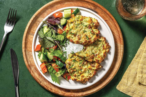 Baked Bacon & Parmesan Fritters