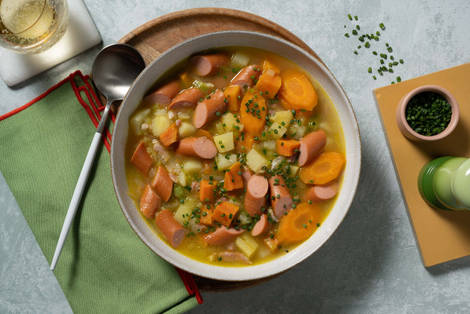 Kartoffeleintopf mit Speck