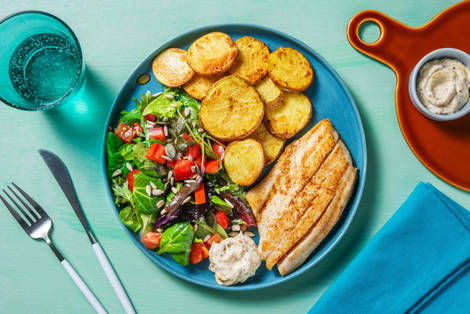 Barramundi aux épices à bifteck de Montréal