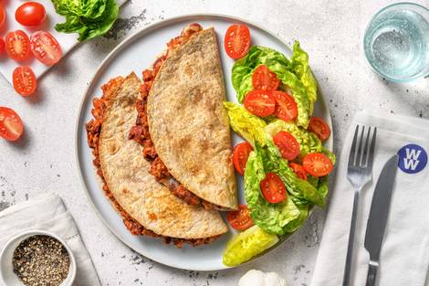 Beef and Beany Quesadillas