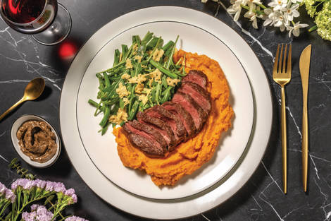 Beef Eye Fillet & Black Garlic Mayo