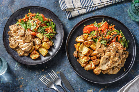 Kipfilet in champignonsaus