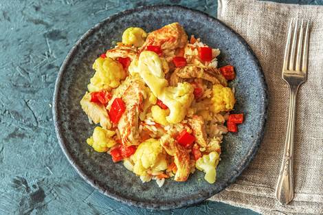 Exotisches Poulet-Kokos-Curry