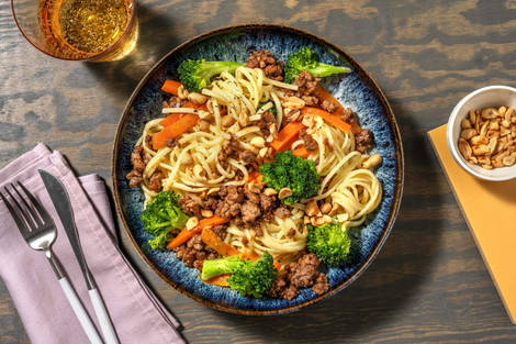 Satay-Sauced Noodle Bowls