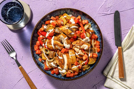 Bols de poulet façon shawarma