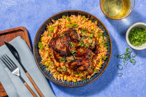 Bols de poulet glacé à la sauce BBQ