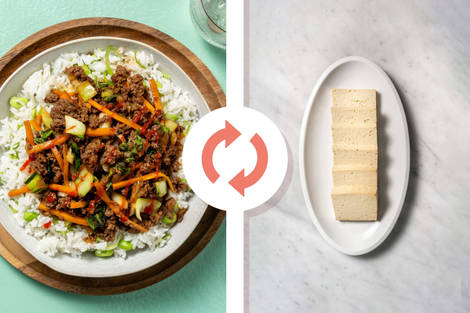 Bols de tofu à la sauce sésame-teriyaki