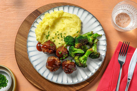 Saucy BBQ Turkey Meatballs