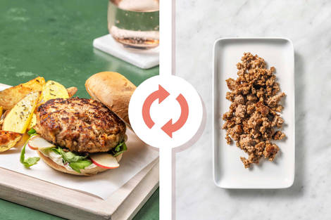 Burgers de dinde à la pomme