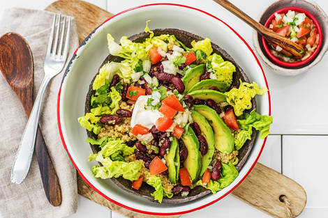 Burrito Bowl! Tomaten-Quinoa