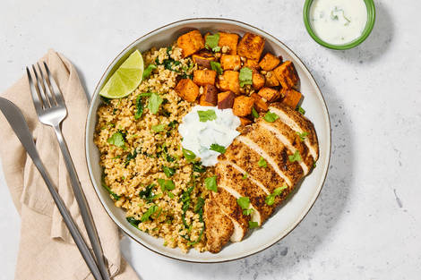 Pan-Seared Chicken and Roasted Sweet Potatoes