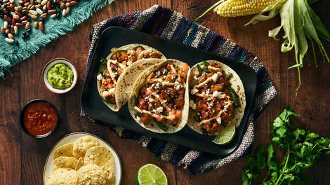 Mexican Chipotle Organic Chicken Asado Tacos