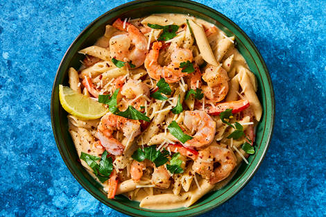 Creamy Cajun-Inspired  Double Shrimp Pasta